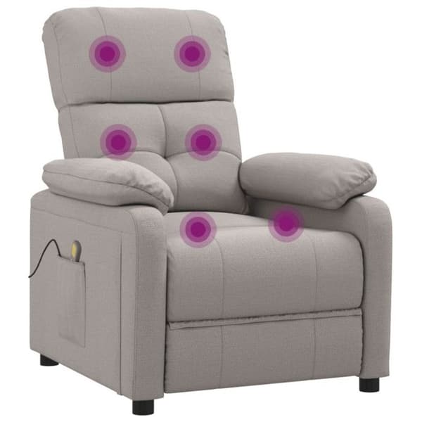 Massagestol Taupe Tyg