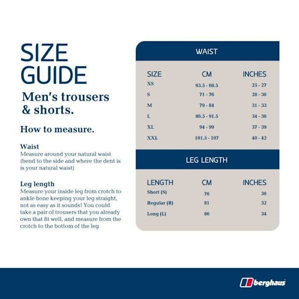 Berghaus - 4-22077BP6-BP6-XS STD - Hillwalker vattentäta byxor för män Svart XS