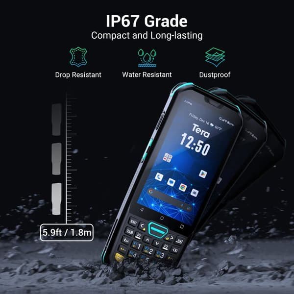 Scanner - Tera - P400 - Android 11 - 8 Kärnor - IP67 Vattentålig