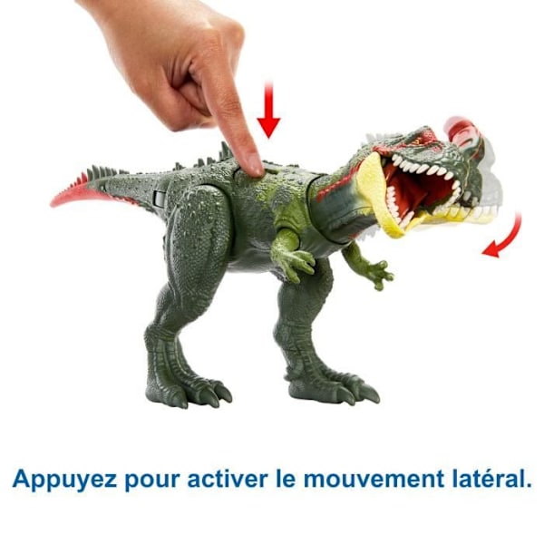 Figurine - MATTEL - Jurassic World Dino Trackers - Gigantic Trackers Sinotyrannus - Vit - Blandat - Grön Grön