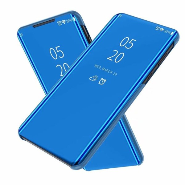Ftrongrt - Xiaomi Redmi 10A - Fodral för , Flip Cover, Semi-Transparent Mirror Phone Case, Fodral för -Blå