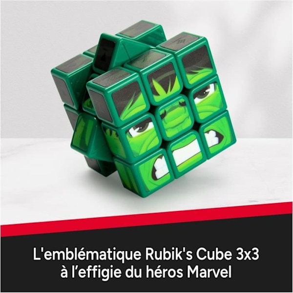 Rubiks kub - Rubiks - Hulk 3X3 - Flerfärgad - 8 år och uppåt - Problemlösningspussel Flerfärgad