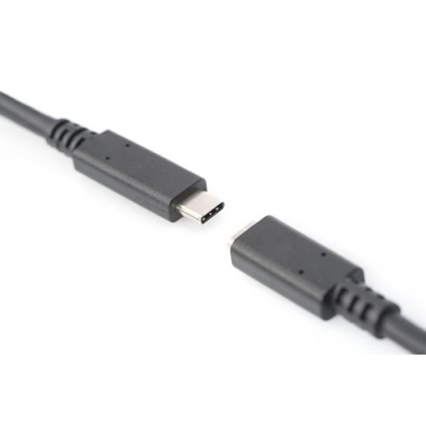 Digitus AK-300210-007-S, 0,7 m, USB C, USB C, 3.1 (3.1 Gen 2), 10 000 Mbit-s, svart