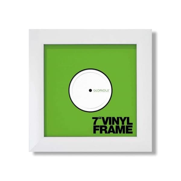 Glorious DJ Vinyl Ram Set 7'' Vit Filttyger och vinyltillbehör