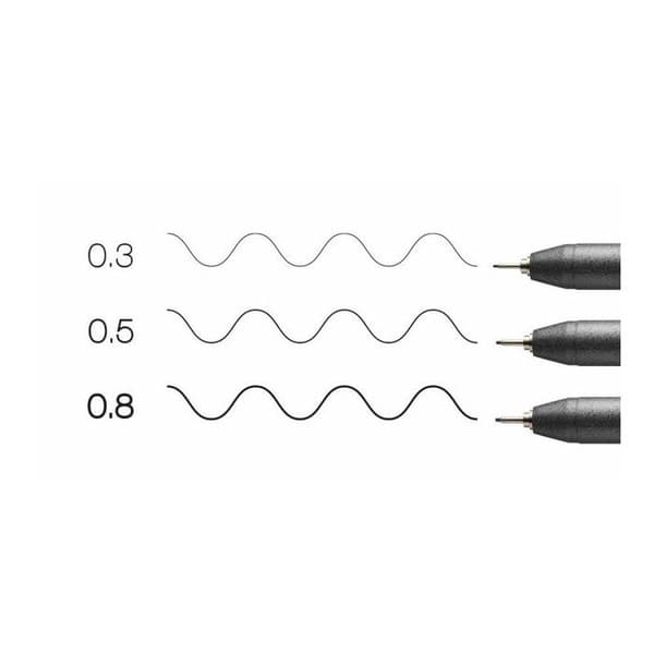 Copic - Copic Multiliner set om 3 SVART BRED Sortiment