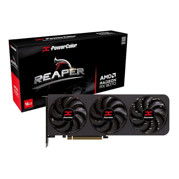 Grafikkort - PowerColor - Radeon RX 9070 - 16 GB - HDMI - PCI Express 4.0 x16