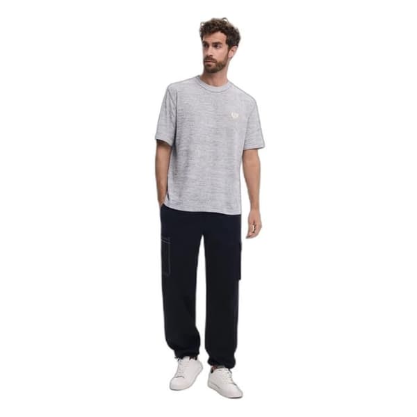 T-shirt Desigual Basic Soft grå silver M