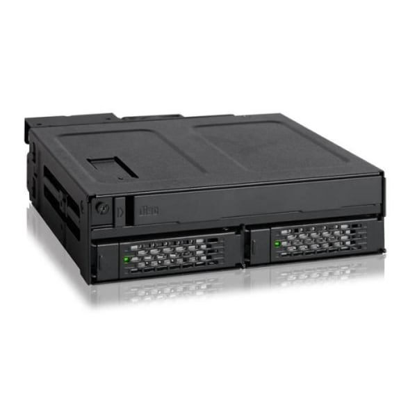 ToughArmor MB602SPO-B Backplane Cage för 2x 2,5” SSD/HDD SAS/SATA & ODD (Ultra) Slim för 5,25” External Bay