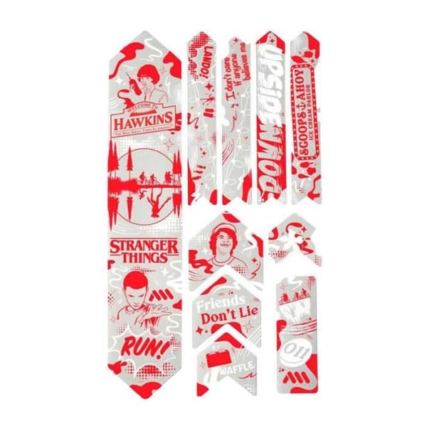 All Mountain Style Extra Things UpsideDown Frame Protection Kit - Vit/Röd - Herr - One Size