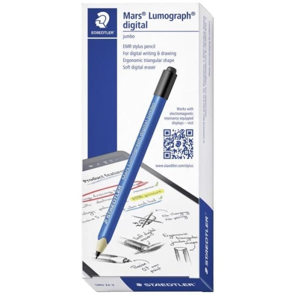 Staedtler Mars® Lumograph® digital jumbo Digital penna med tryckkänslig skrivspets, med avtagningsspets