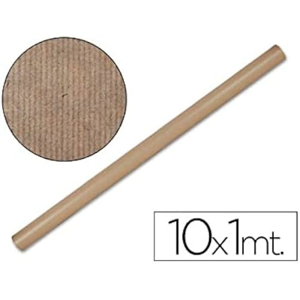 Papier - LIDERPAPEL - 917402 - 1x10m - 65g/m2 - Brun Rulle kastanj