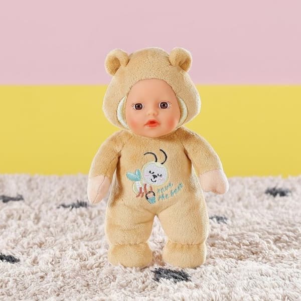 Babyfödd - Söt docka 30 cm Rosa, brun