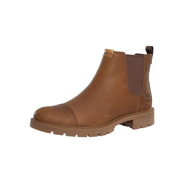 Elmhurst Chelsea-stövlar i läder - Timberland kastanj 44 1/2