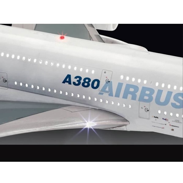Flygplansmodell: Airbus A380-800 Enfärgad