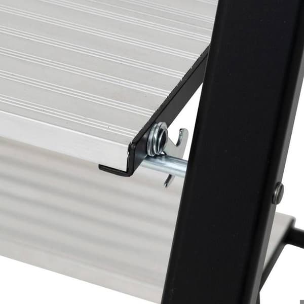 Grå aluminiumstege 3 steg H105cm - 5five Grå