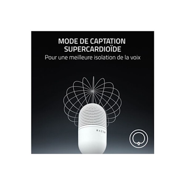 Razer Seiren V3 Mini Mikrofon - Vit Vit