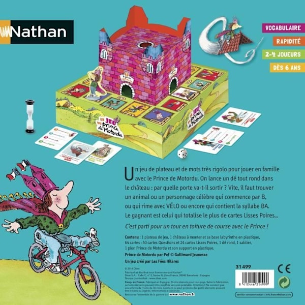 NATHAN - The Game of the Prince of Motordu - Brädspel Flerfärgad