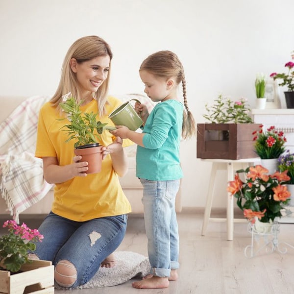 Relaxdays Blomstrappa i metall 3 våningar blomkrukhållare Rund växthylla Dekoration H: 40 cm, Vit Vit
