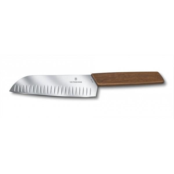 Santoku Swiss Modern Victorinox kniv 17cm Trä