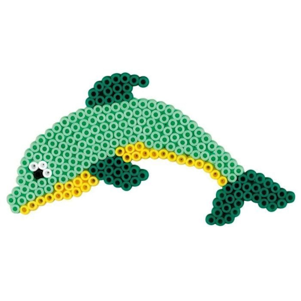 HAMA - "Dauphins" box - 2000 MIDI storlek strykpärlor och 2 tallrikar - Kreativa hobbyer - Från 5 år