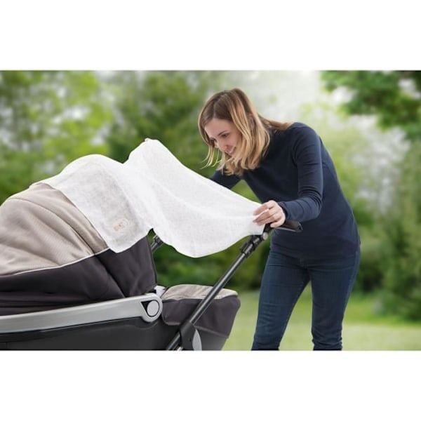 SOPHIE LA GIRAFE Set med 4 broderade babysvampar