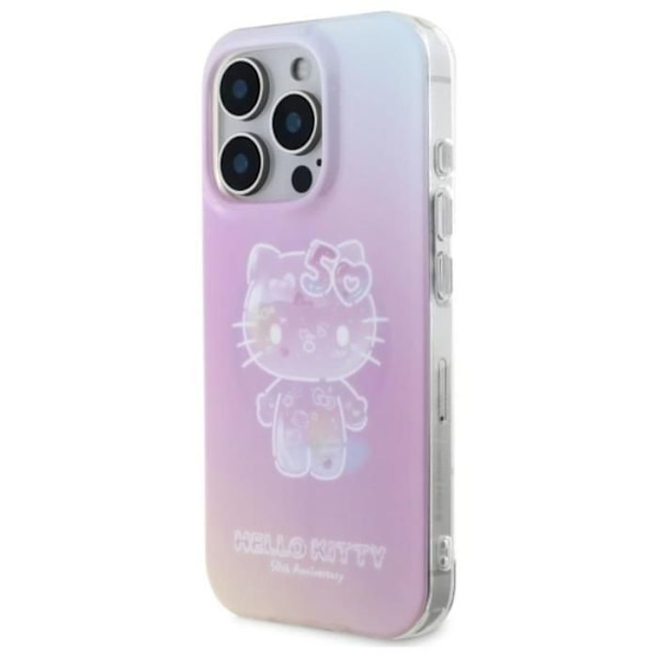 Coque för iPhone 16 Pro Max - Hello Kitty Hardcase IML Hello Kitty 50-årsjubileum MagSafe (HKHMP16XH50AP) - Rosa rosa