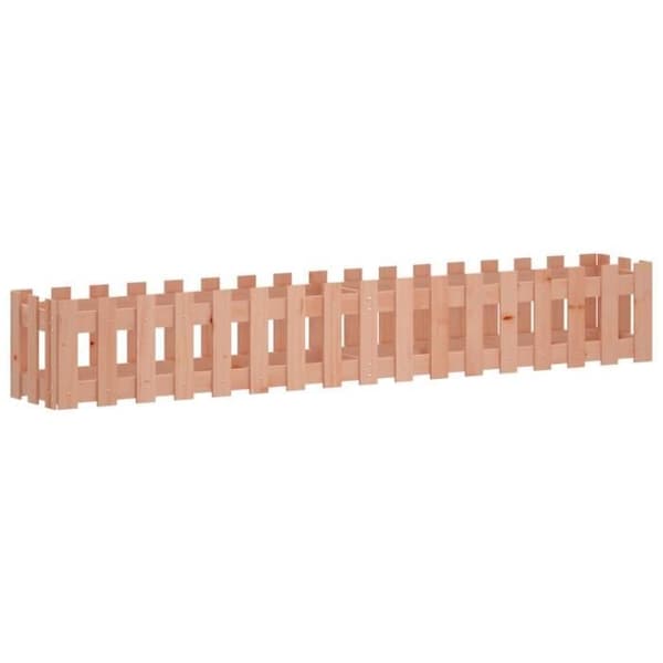 vidaXL Garden Raised Bed Staket Design Solid Douglas Wood 832505