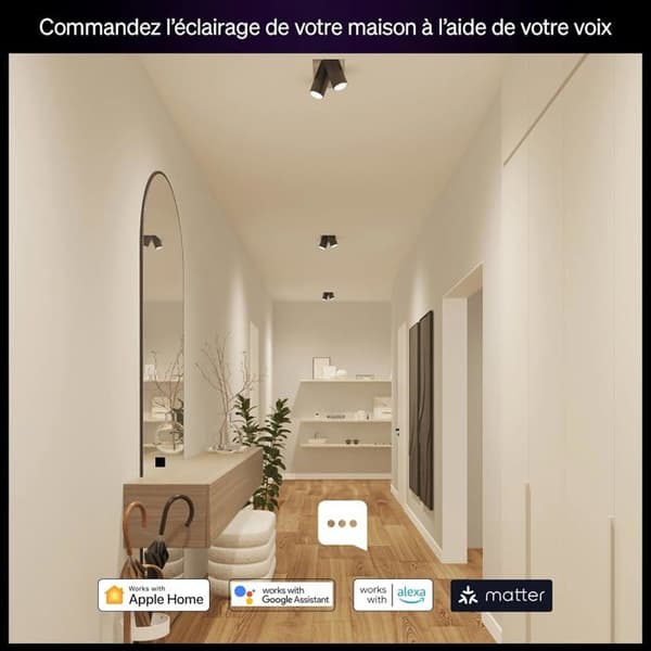 Startkit - PHILIPS HUE - Philips Hue Essential - 3 GU10-lampor - Inkluderar bro - Smart Button