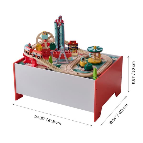 Spelbord barn - Teamson Kids - 6 mini-spel förvaring tillbehör trä