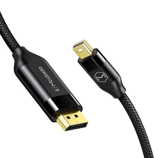 Mcdodo mini DP till DP 4K HDR kabel svart 2m CA-8150