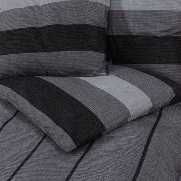 vidaXL Påslakanset Mörkgrå 220x240 cm Bomull 136422 mörkgrå