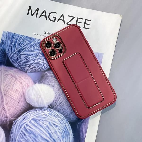 Coque Hurtel För Iphone 13 Pro Max Med Stöd Och Stötskydd Röd