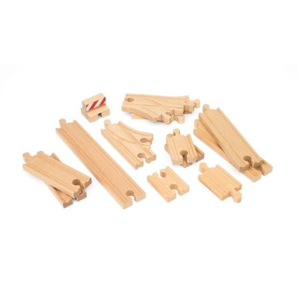 BRIO World Starter Set - 13 Rails - Ravensburger - Blandat från 3 år kastanj