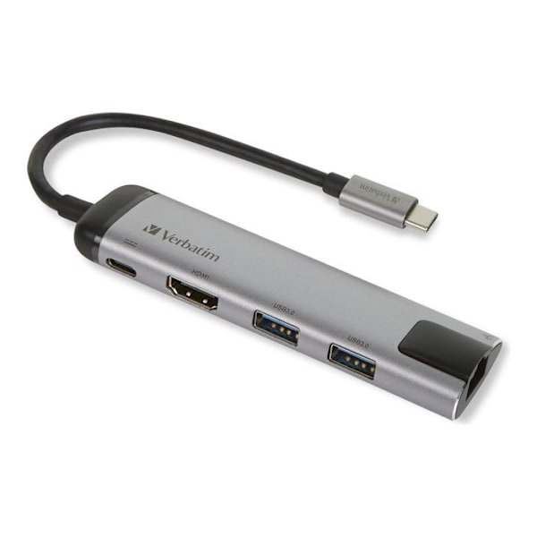 Dockningsstation - VERBATIM - USB-C - HDMI - GigE - 128 Go flashminne - 64 Go lagring