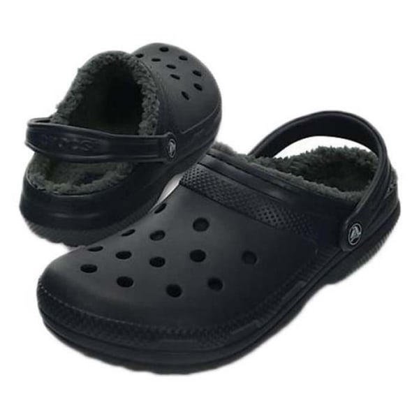 Herrskor - Crocs - Classic Lined Clog - Blå - Mjuk foder - Hållbar komfort Blå 37 1/2