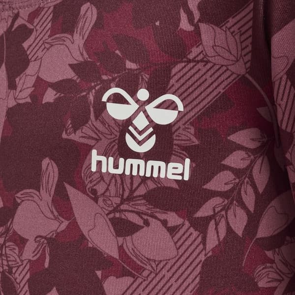 Långärmad klänning flicka Hummel Freja deco ros 3 år