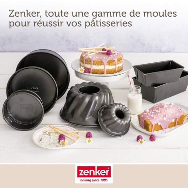 Springform - Zenker - Mini 12 cm - Rostfritt stål - Non-stick - För 1-2 personer Svart