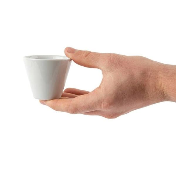 Konisk ramekin - OLYMPIA - Ø 70 mm - Porslin - 12-pack - Blank vit Vit