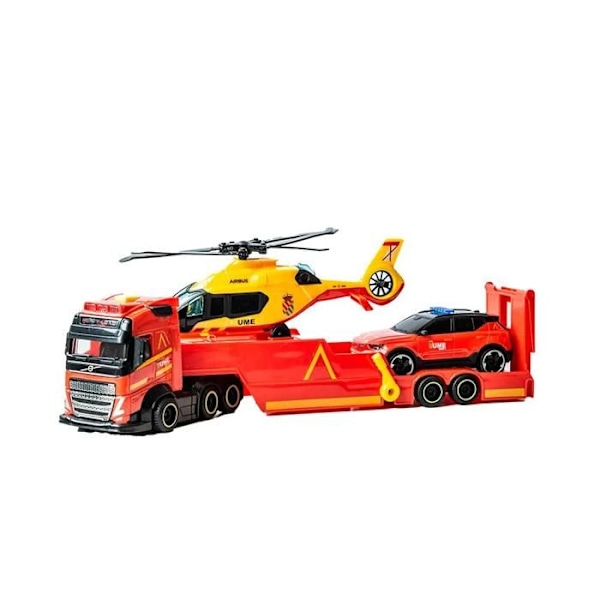 Räddningsfordon - Dickie Toys - 40 cm - Ljus och Ljud - Helikopter och Bil - Från 3 år