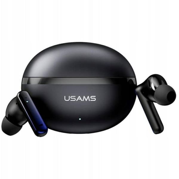 Bluetooth-hörlurar - USAMS - Echo E02 TWS - ANC+ENC - In-ear - Svart Svart