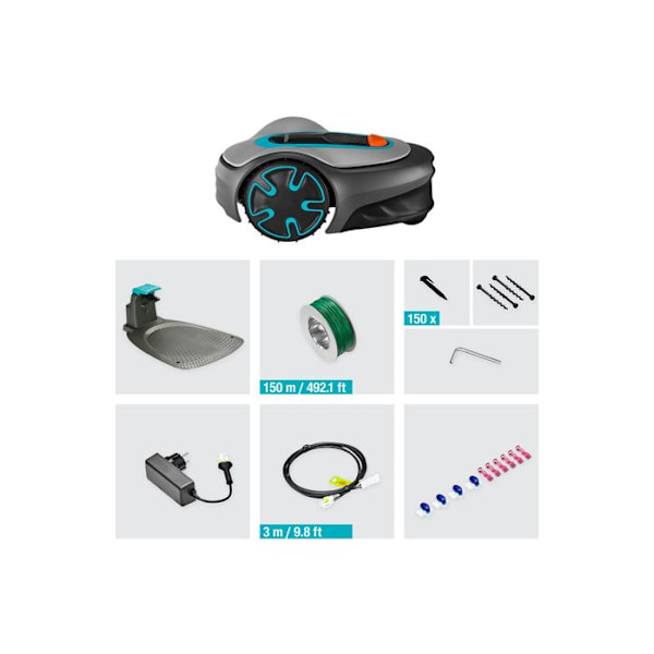 Robotgräsklippare - GARDENA - 15201-34 - Tyst - Bluetooth - 250m²