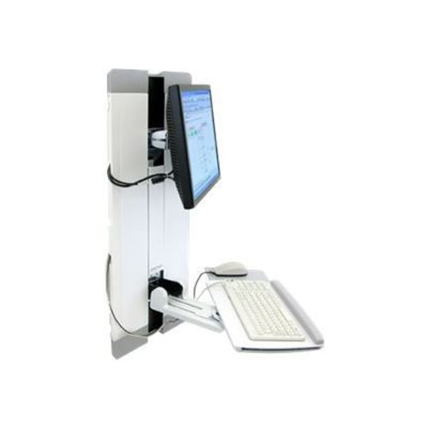 Monteringskit för LCD-skärm/tangentbord/mus - ERGOTRON - Stål - Vit - 24 tum - Vertikal justering 23 cm Vit