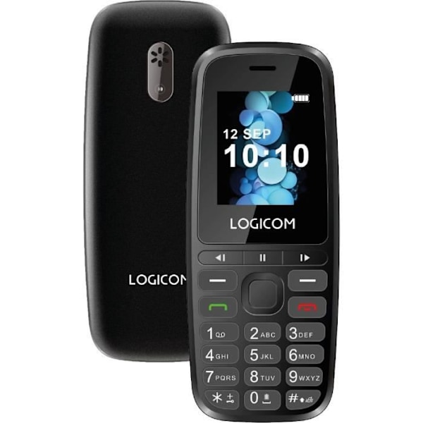 Mobiltelefon - LOGICOM - Posh 402 - Svart Svart