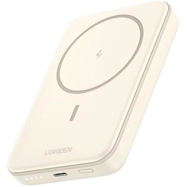 Magnetiskt externt batteri - UGREEN - Nexode - 10000mAh - 20W snabbladdning - Kompatibel iPhone 12-16 Beige