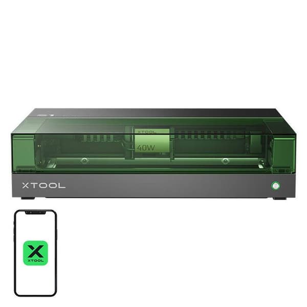 Lasergravyrmaskin - XTOOL - xTool S1 40W Basic - 2 i 1 (gravyr & skärning) - 400 x 400 mm - 40 W