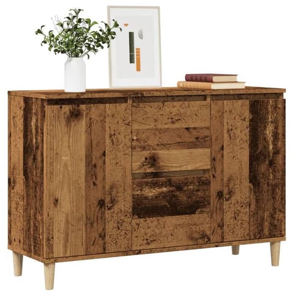 vidaXL Buffé gammalt trä 102x35x70 cm ingenjörsträ 856484