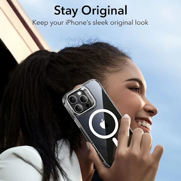 Coque för iPhone 16 Pro Max - ESR Classic Hybrid HaloLock Kickstand - Svart Frostad Frostade Svart