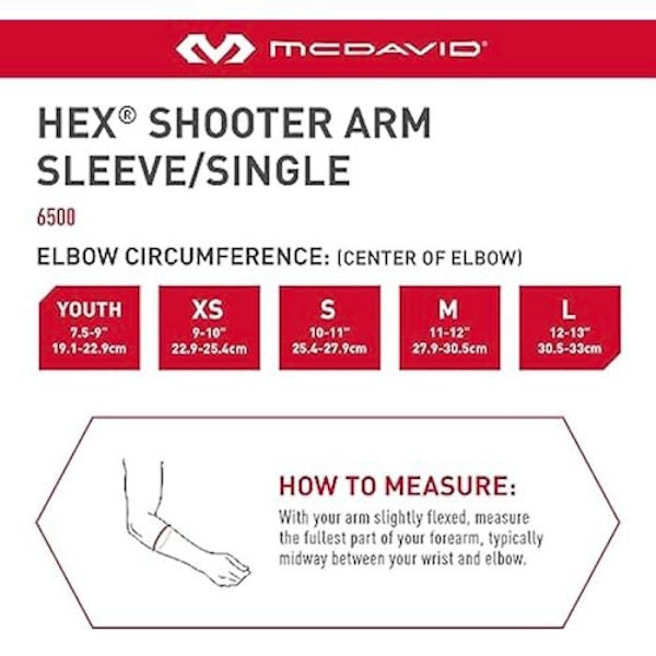 Kompressionsärmar - MCDAVID - 6500R - HEX Skydd - hDc Teknologi - Multisport Röd