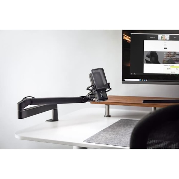 ELGATO - Streaming - Wave Mic Arm Low Profile Swivel Boom, Studio, Broadcast, Streaming (10AAN9901)