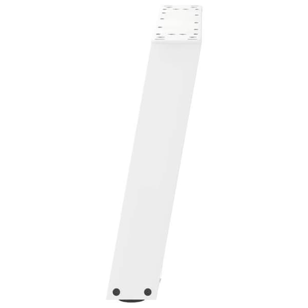 vidaXL U-formade soffbordben 2 stycken Vit 60 x (42-43) cm Stål 4012769